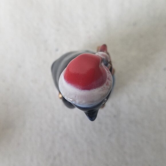 Penguin trinket box porcelain vintage Christmas figure décor scarf - Picture 4 of 9